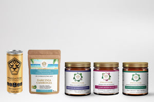 Predator Package: Gold tray, Garcinia Cambogia adaptogen, Purification pack incl. Coffee, Detox and Cleanse blends