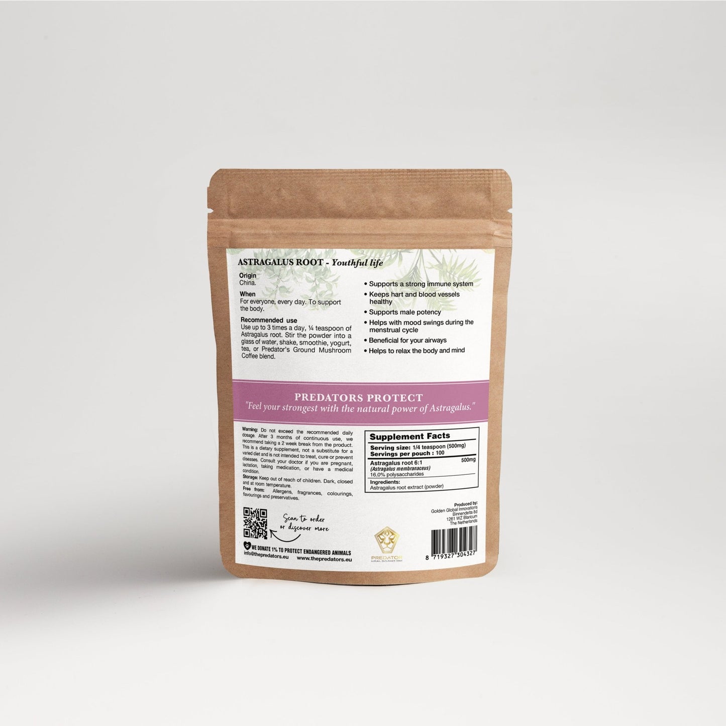 Astragalus 6 - pack - Life force & Immunity - Business - The Predators