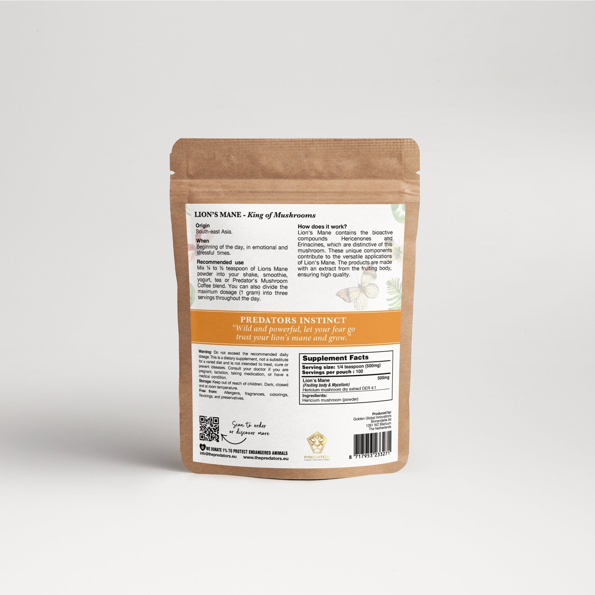 Lion's Mane 6 - pack - Brainbooster - Business - The Predators