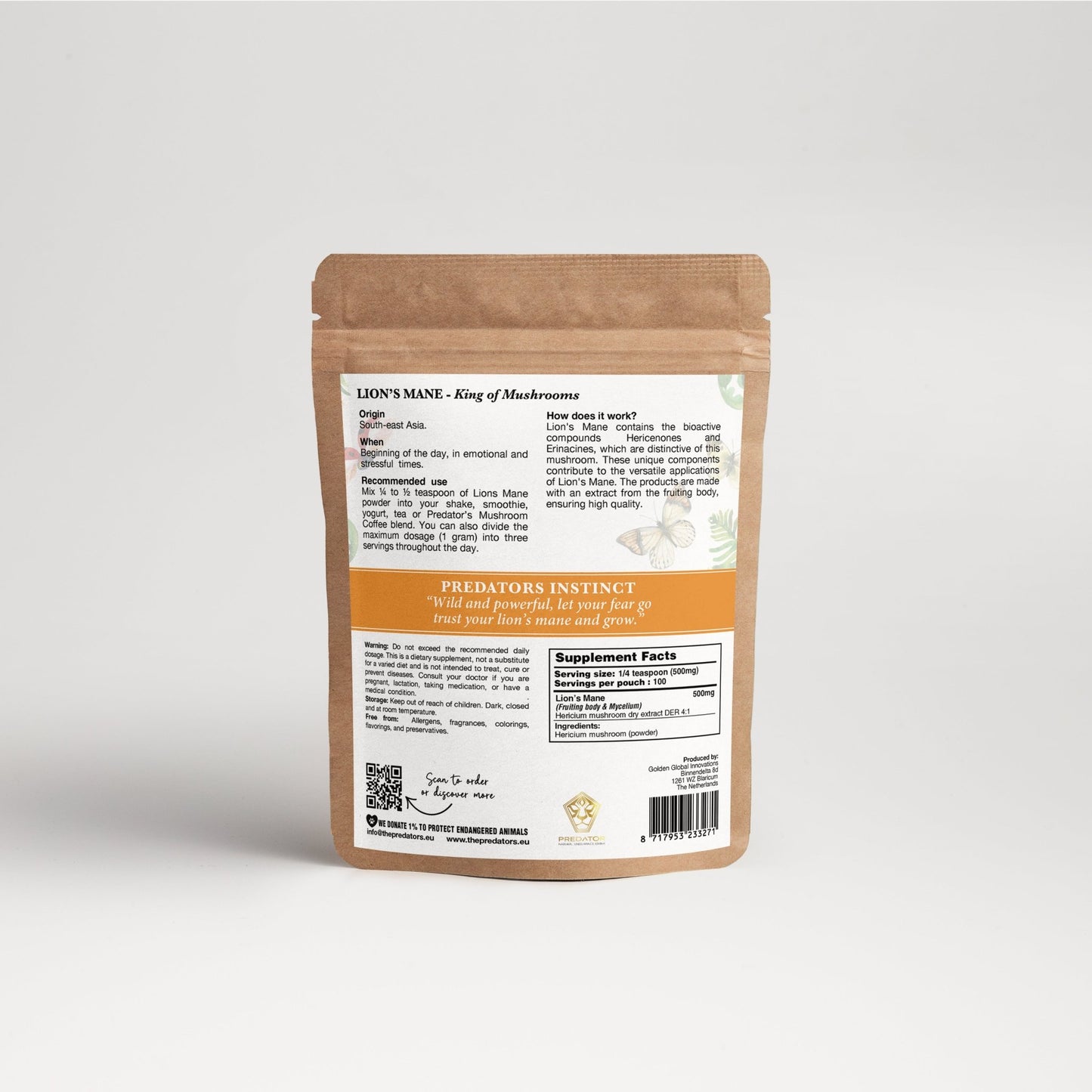 Lion's Mane 6 - pack - Brainbooster - Business - The Predators