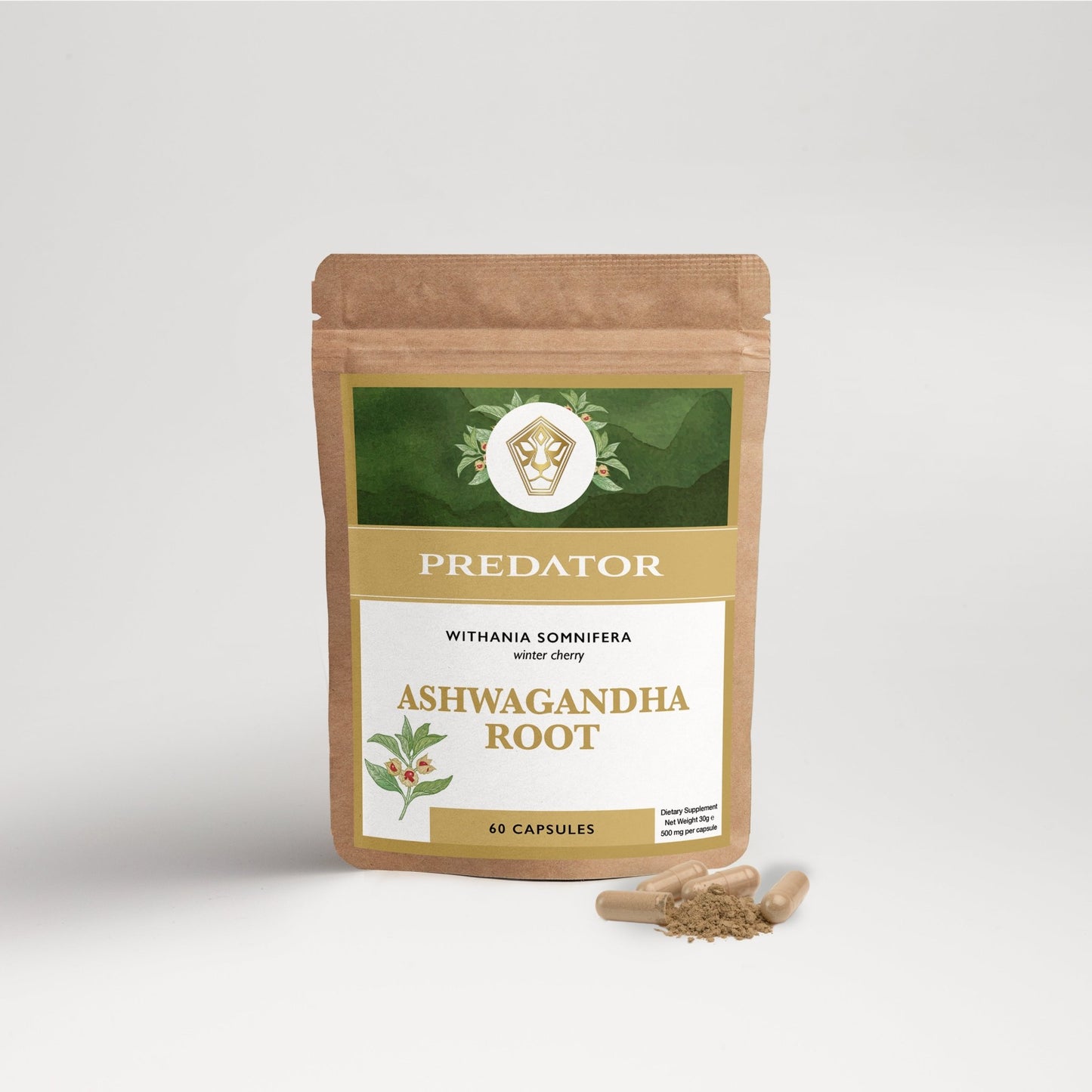 Nieuw: Ashwagandha Capsules - Rest and Emotional Balance - The Predators