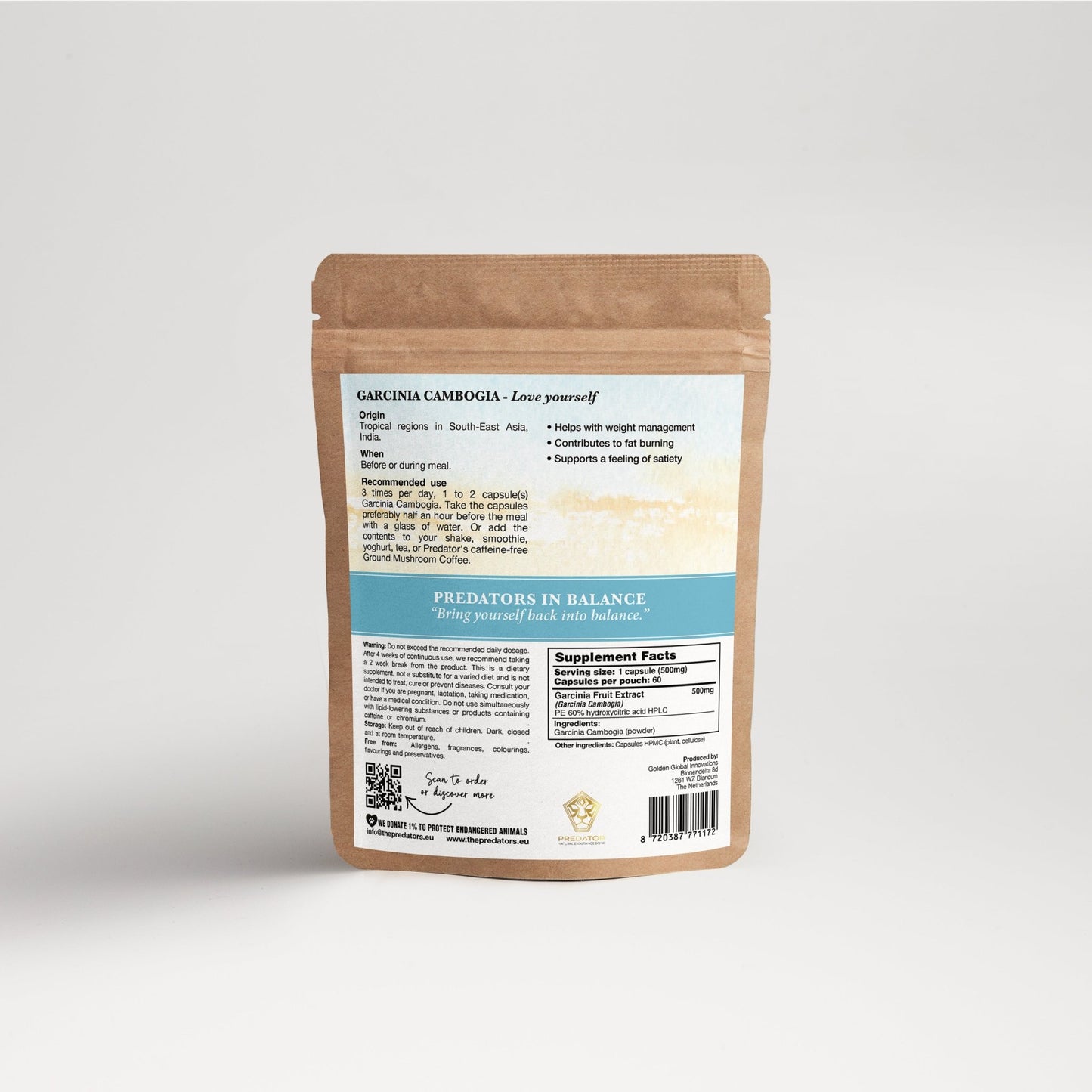 Nieuw: Garcinia Cambogia Capsules - Fatburner - The Predators