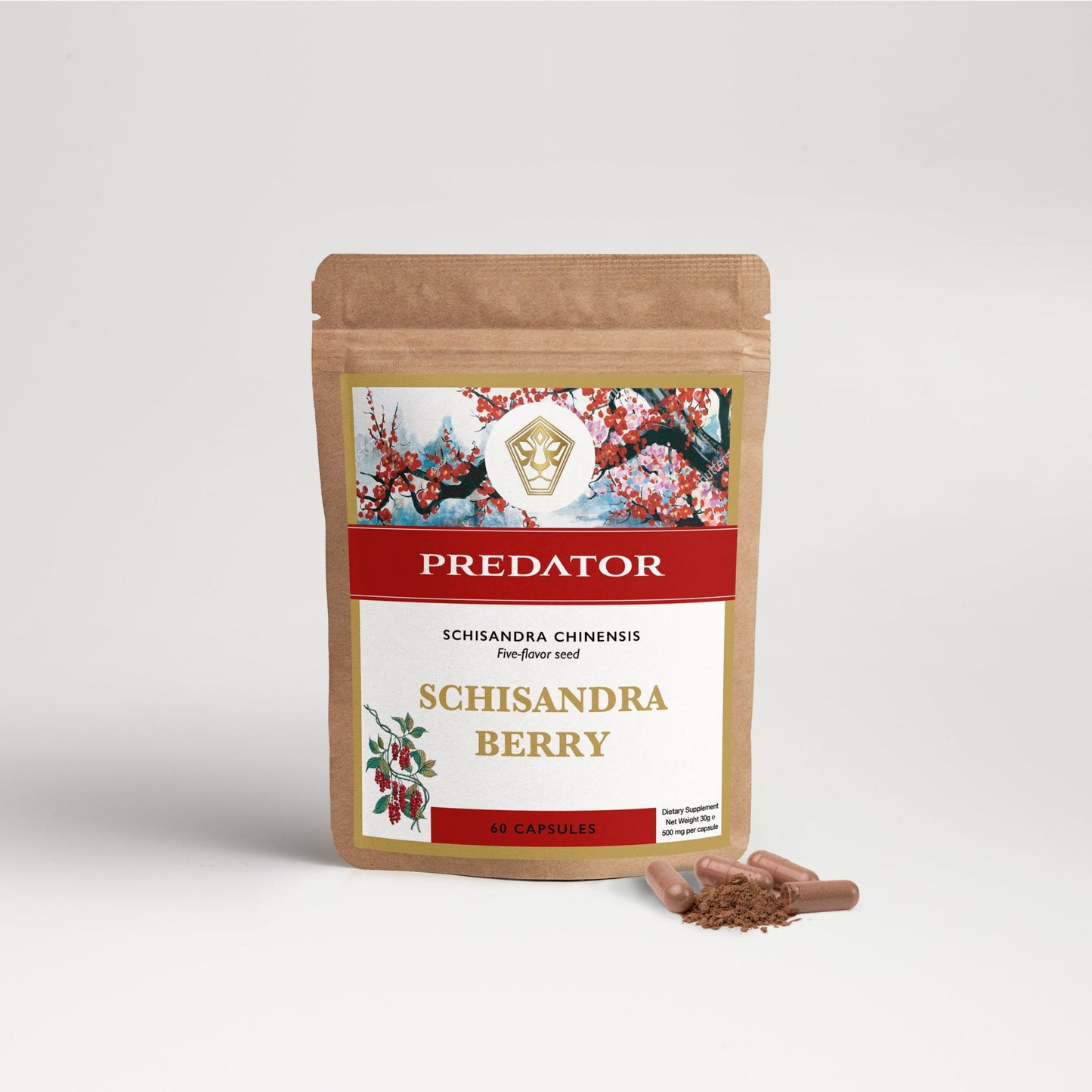 Nieuw: Schisandra bes Capsules - Liver & Energy - The Predators