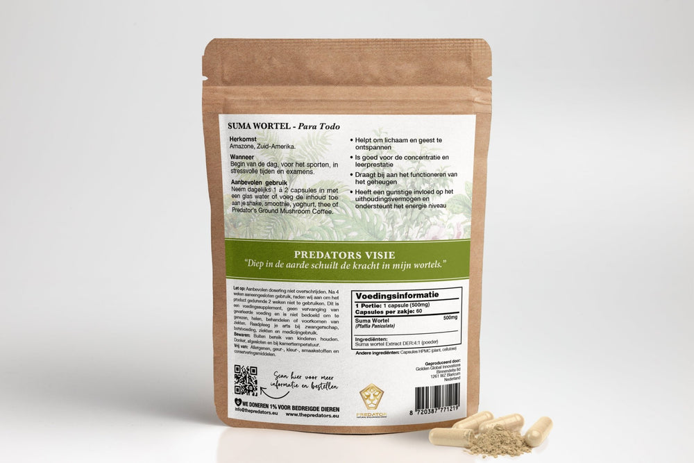 Nieuw Suma Root Capsules - Immunity Protector - The Predators