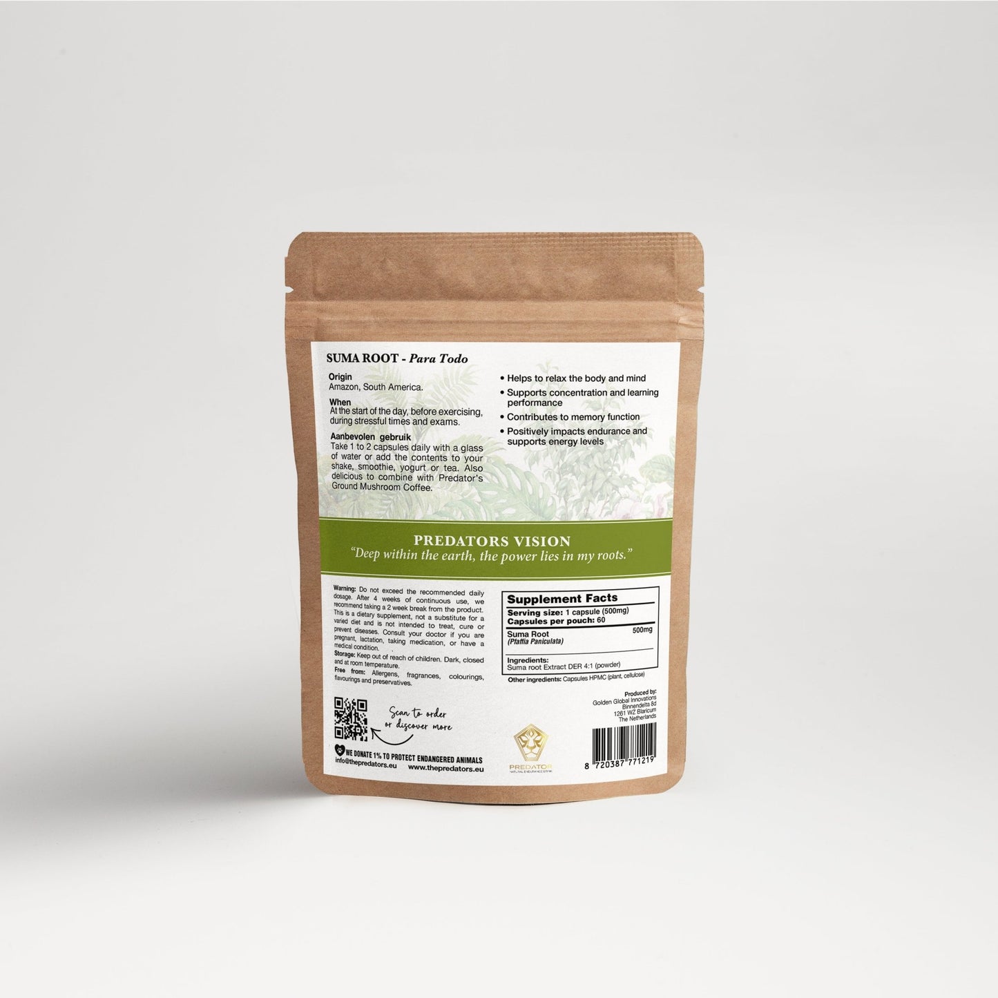 Nieuw: Suma Root Capsules - Immunity Protector - The Predators