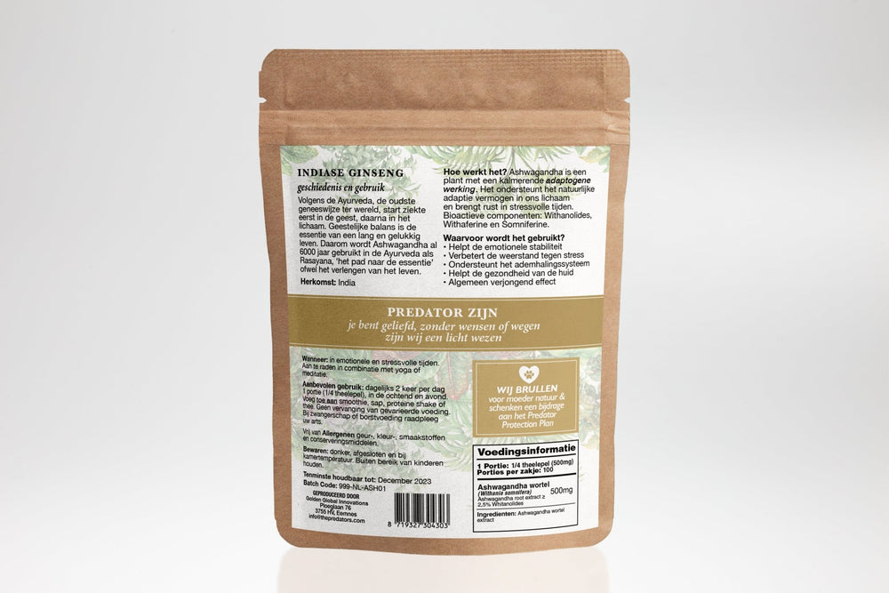 Ashwagandha - Rest and Emotional Balance - The Predators